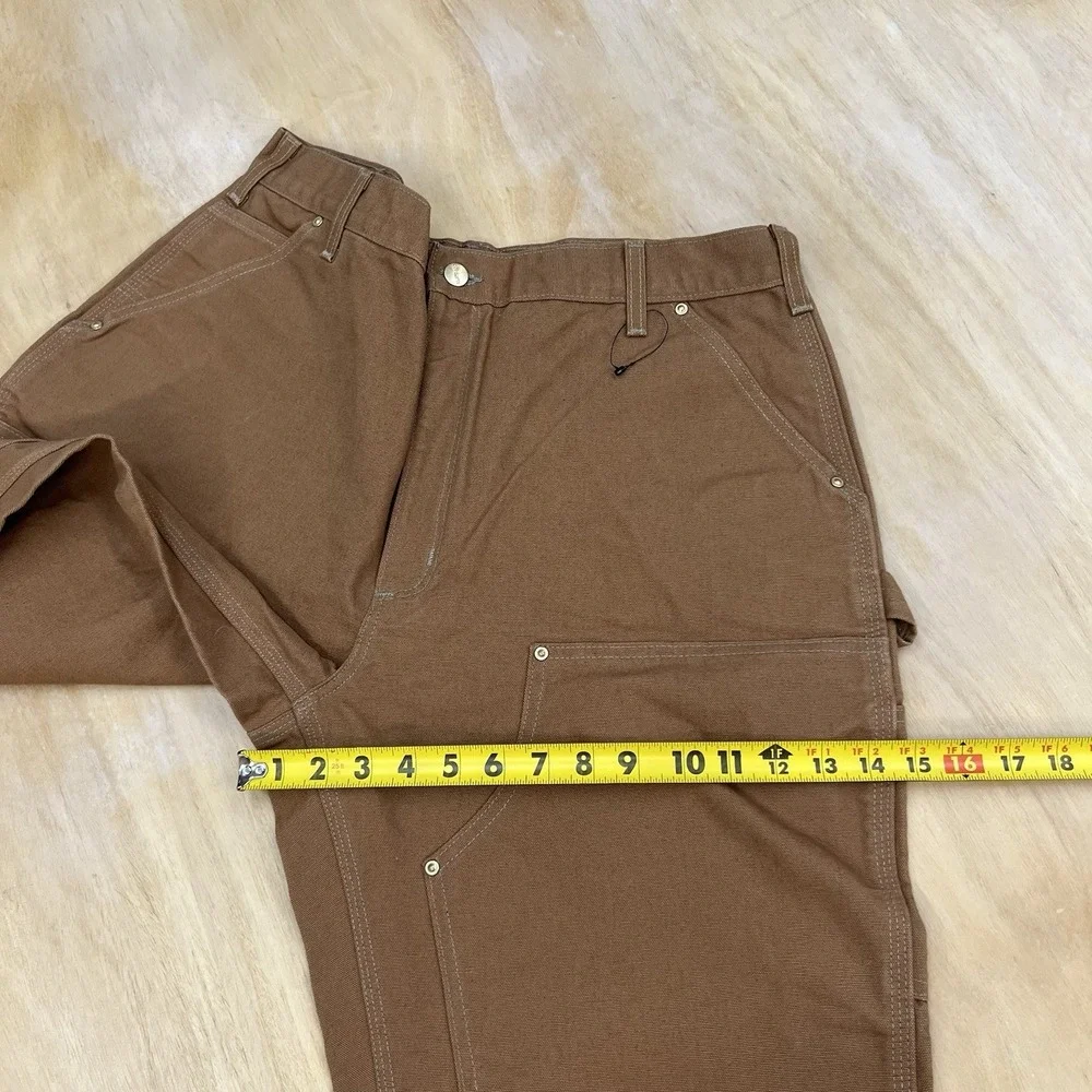 Carhartt (Actual Size 36x30) Baggy Fit Vintage Y2K USA Pants Double Front Canvas